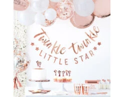 Rose Gouden Slinger Twinkle Twinkle 3m -Feestspullen Winkel rose gouden slinger twinkle twinkle 3m 3