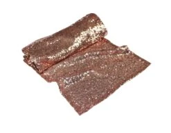 Rose Gouden Tafelloper Glitter 2,75m