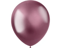 Roze Ballonnen Chroom 33cm 50st