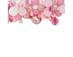 Roze Ballonnen Set Tassels En Honeycombs 179 Delig