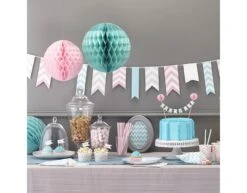 Roze Bekers Gestreept 266ml 8st -Feestspullen Winkel roze bekers gestreept 266ml 8st 3