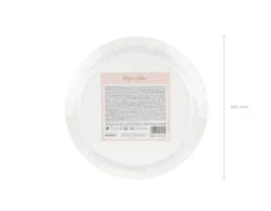 Roze Borden Gouden Stippen 18cm 6st -Feestspullen Winkel roze borden gouden stippen 18cm 6st 3