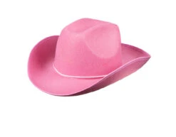 Roze Cowboyhoed -Feestspullen Winkel roze cowboyhoed 2