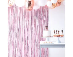 Roze Deurgordijn 2,2m 6 Roze Deurgordijn 2,2m -Feestspullen Winkel roze deurgordijn 22m 2