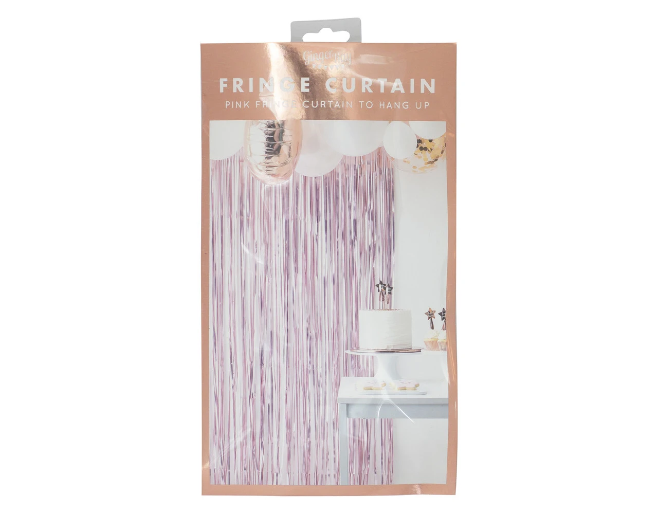 Roze Deurgordijn 2,2m 4 Roze Deurgordijn 2,2m - Afbeelding 4