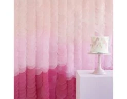 Roze Hangdecoratie Ombre 2m -Feestspullen Winkel roze hangdecoratie ombre 2m 2