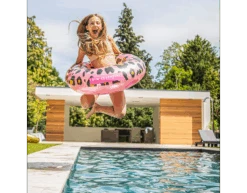 Roze Panterprint Zwemband 90cm -Feestspullen Winkel roze panterprint zwemband 90cm 3