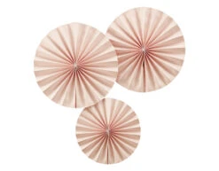 Roze Papieren Waaiers 36cm 3st