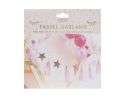 Roze Tassel Slinger Sterretjes 2m -Feestspullen Winkel roze tassel slinger sterretjes 2m 4