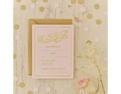 Roze Uitnodigingen R.S.V.P 12,9cm 10st -Feestspullen Winkel roze uitnodigingen rsvp 129cm 10st 2