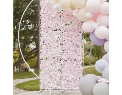 Roze Wanddecoratie Bloemen 60cm -Feestspullen Winkel roze wanddecoratie bloemen 60cm 2