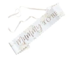 Sash Floral Mummy To Be Foiled