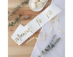 Sash Oh Baby! Mother To Be Paper/Foil 75x10 Cm -Feestspullen Winkel sash oh baby mother to be paper foil 75x10 cm 2