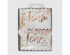 Sashes Team Bride 6 Pack -Feestspullen Winkel sashes team bride 6 pack 2