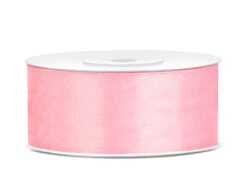 Satijn Lint Lichtroze 25mm 25m