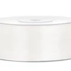 Satijn Lint Wit Pastel 25mm 25m