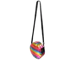 Schoudertasje Holografisch Regenboog 20cm -Feestspullen Winkel schoudertasje holografisch regenboog 20cm 2