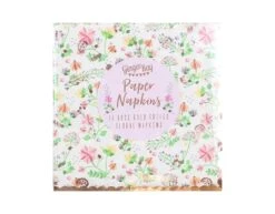 Servetten Bloemen 24cm 16st 6 Servetten Bloemen 24cm 16st -Feestspullen Winkel servetten bloemen 24cm 16st 2