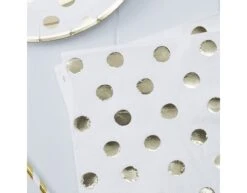 Servetten Gouden Stippen 33cm 20st -Feestspullen Winkel servetten gouden stippen 33cm 20st 2