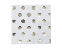 Servetten Gouden Stippen 33cm 20st