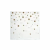 Servetten Gouden Stippen Wit 17cm 16st