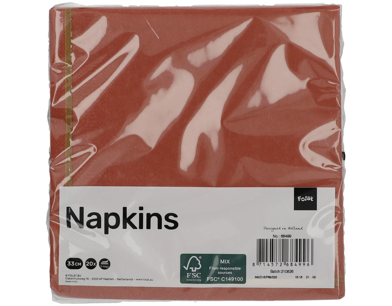 Servetten Hapy Birthday Rood Goud 33cm 20st 3 Servetten Hapy Birthday Rood Goud 33cm 20st - Afbeelding 3