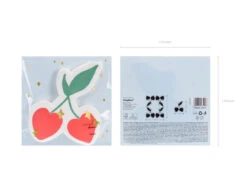 Servetten Kersen 16cm 20st -Feestspullen Winkel servetten kersen 16cm 20st 9