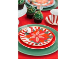 Servetten Rode Kerst Ster 15,5cm 20st -Feestspullen Winkel servetten rode kerst ster 155cm 20st 2