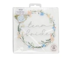 Servetten Team Bride 16,5cm 16st -Feestspullen Winkel servetten team bride 165cm 16st 2