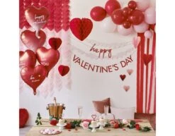 Slinger Happy Valentine'S Day 2,5m 2 Delig -Feestspullen Winkel slinger happy valentines day 25m 2 delig 3