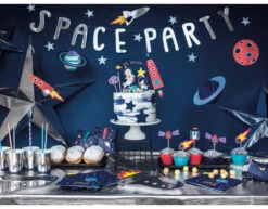 Space Party Borden 29,5cm 6st -Feestspullen Winkel space party borden 295cm 6st 4