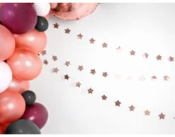 Sterren Slinger Rose Goud 3,6m -Feestspullen Winkel sterren slinger rose goud 36m 2