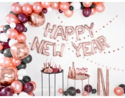 Sterren Slinger Rose Goud 3,6m -Feestspullen Winkel sterren slinger rose goud 36m 3