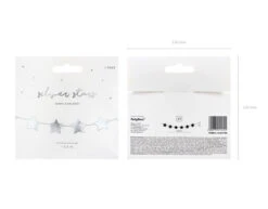 Sterren Slinger Zilver 3,6m -Feestspullen Winkel sterren slinger zilver 36m 5