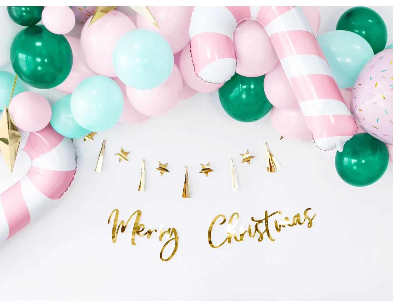 Sterren Tassel Slinger Goud 1,3m 5 Sterren Tassel Slinger Goud 1,3m - Afbeelding 5