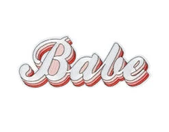 Strijk Embleem Babe 20cm