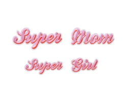 Strijk Embleem Supermom 2st