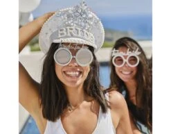 Sunglasses The Bride Silver With Pearls -Feestspullen Winkel sunglasses the bride silver with pearls 2