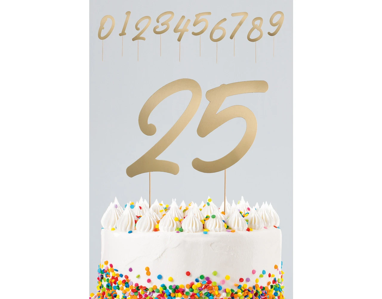 Taart Cijfers Brons 19cm 20st 2 Taart Cijfers Brons 19cm 20st - Afbeelding 2