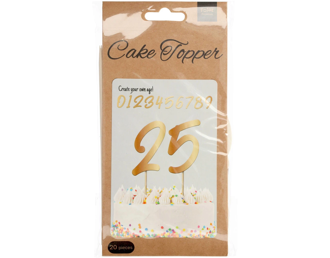 Taart Cijfers Brons 19cm 20st 3 Taart Cijfers Brons 19cm 20st - Afbeelding 3