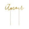Taarttopper Amour Goud 22,5cm