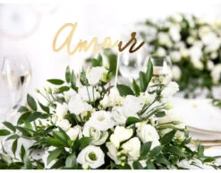 Taarttopper Amour Goud 22,5cm -Feestspullen Winkel taarttopper amour goud 225cm 4