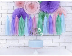 Taarttopper Happy Birthday Zilver 22,5cm -Feestspullen Winkel taarttopper happy birthday zilver 225cm 4