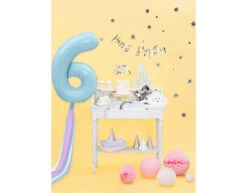 Taarttopper Happy Birthday Zilver 22,5cm -Feestspullen Winkel taarttopper happy birthday zilver 225cm 5