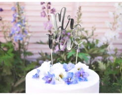 Taarttopper Happy Birthday Zilver 25,5cm -Feestspullen Winkel taarttopper happy birthday zilver 255cm 3