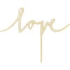 Taarttopper Love Hout 16cm