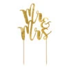 Taarttopper Mr & Mrs Goud 25,5cm