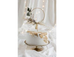 Taarttopper Ring Hout 24,5cm -Feestspullen Winkel taarttopper ring hout 245cm 2