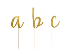 Taarttoppers Alfabet 12cm 53st