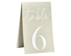 Table Numbers Wooden Easel With Card Numbers